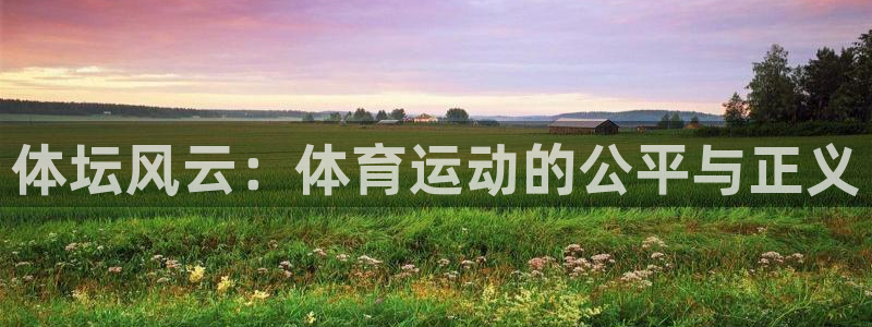 3377体育中国官方网站入口：体坛风云：体育运动的公平与正义